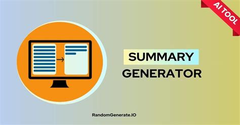 Summary Generator