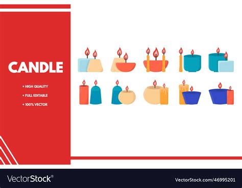 Candle Royalty Free Vector Image - VectorStock