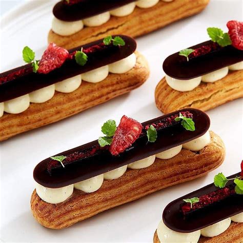 Colorful Eclairs for Gourmet Dessert Lovers