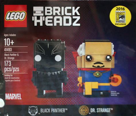 Lego 41493 Black Panther & Doctor Strange - Lego Brickheadz set for ...