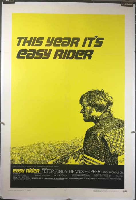 EASY RIDER, Original Vintage Biker Cult Movie Poster - Original Vintage ...