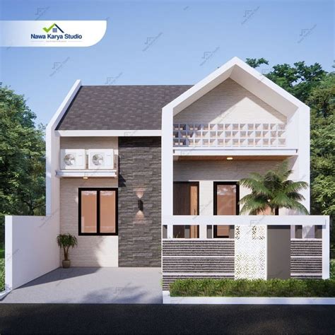 Desain Rumah Minimalis Modern 1 Lantai Tampak Depan | Desain fasad ...