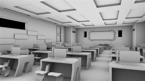 ArtStation - Futuristic Classroom