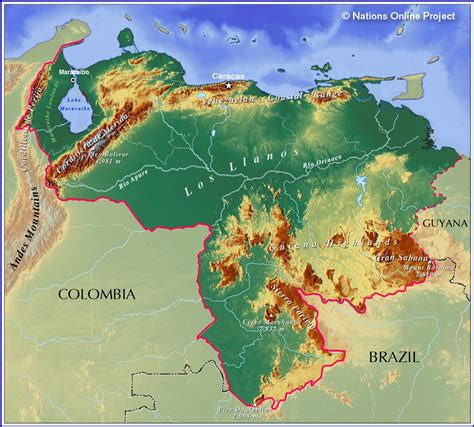 Political Map of Venezuela - Nations Online Project