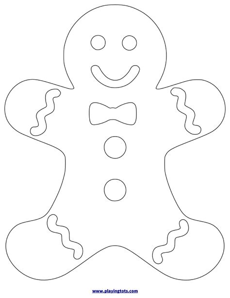 Gingerbread Person Template