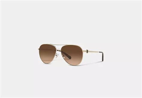 Metal Aviator Sunglasses | COACH®