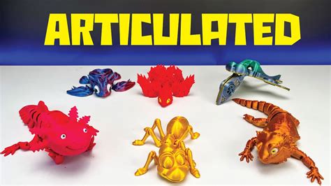 Cool ARTICULATED Animals To 3D Print Today - YouTube