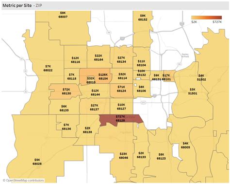 Omaha Zip Code Map 68164