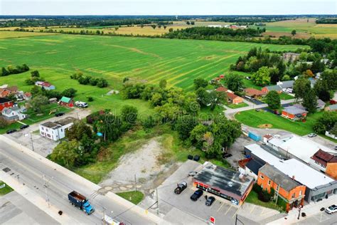 Luftbild Von Jarvis Ontario Canada Stockfoto - Bild von architektur ...