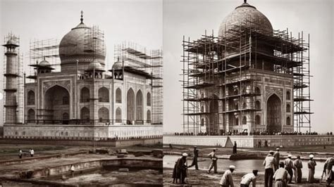 Historic Taj Mahal construction visualised with AI. See pics | Trending ...