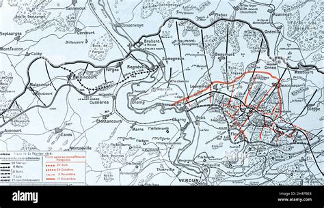 Map of battle of verdun hi-res stock photography and images - Alamy