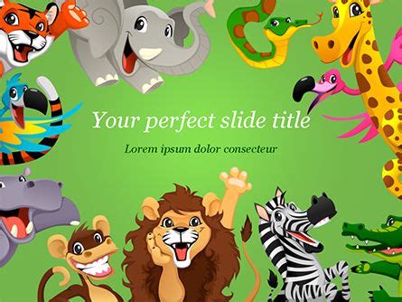 Funny Animals PowerPoint Template | Powerpoint slide designs ...