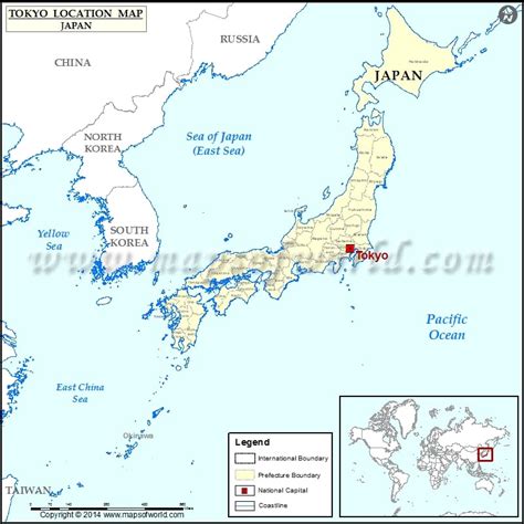 Where is Tokyo | Location of Tokyo in Japan Map