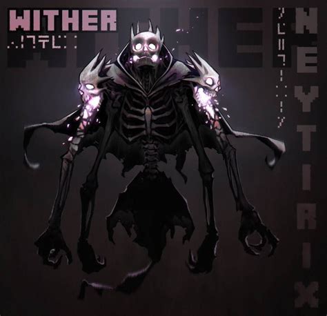 Wither by Neytirix | Minecraft art, Minecraft anime, Minecraft drawings