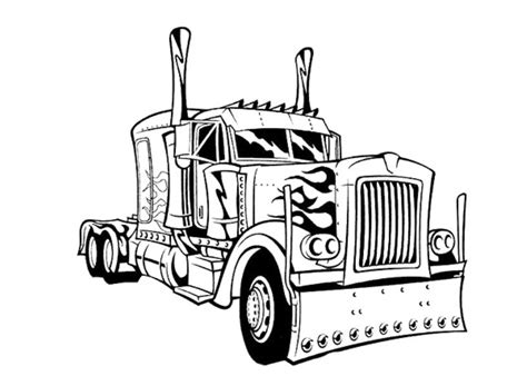 Truck Outline Drawing at GetDrawings | Free download