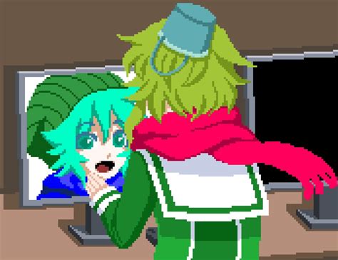 Elliot 💤 on Twitter: "Kanna and Shin AI 🧣 Pixel art! I tried to make it ...