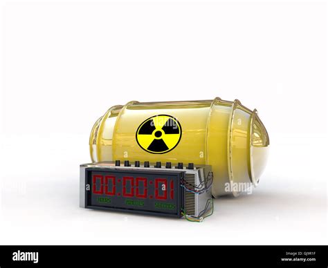 atomic bomb with digital timer Stock Photo - Alamy