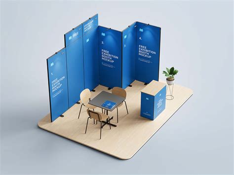 Free Exhibition Booth Mockup (PSD)