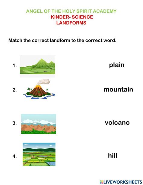 Free landform worksheet for kids, Download Free landform worksheet for ...