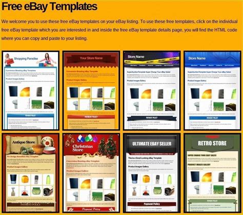 Ebay Html Template