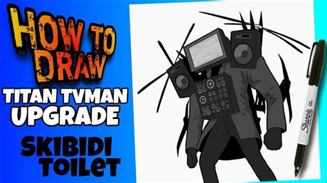 CÓMO DIBUJAR TITAN TVMAN UPGRADE DESDE SKIBIDI TOILET | PASO A PASO ...