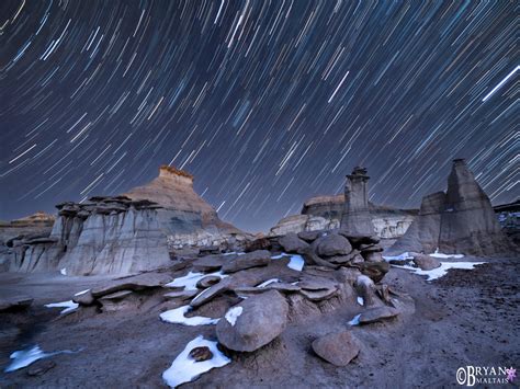 Bisti Badlands Star Trails - Wildernessshots Photography