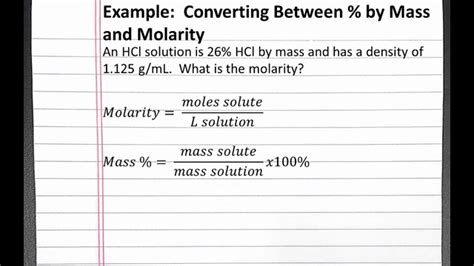 Density to molarity calculator - MuntasirVega