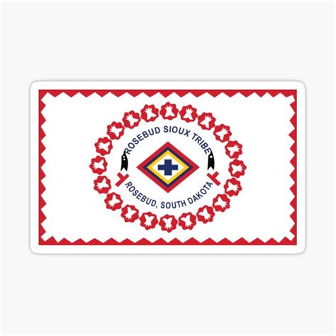 "♥♥ ROSEBUD SIOUX TRIBE FLAG ♥♥ The Rosebud Indian Reservation" Sticker ...