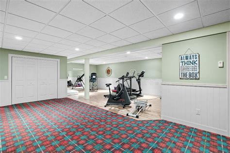 Interior of a home gym stock image. Image of interior - 261528721