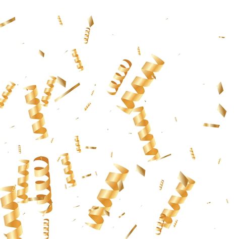 Premium Vector | Gold Confetti Background.