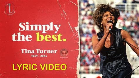 Simply the best - Tina Turner (lyric video) HD - YouTube