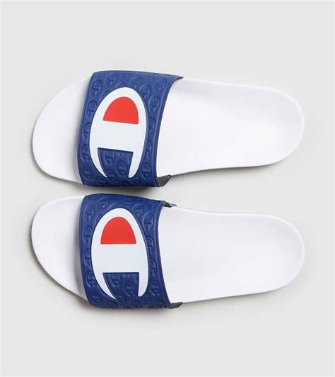 Lyst - Champion Logo Slides in White for Men