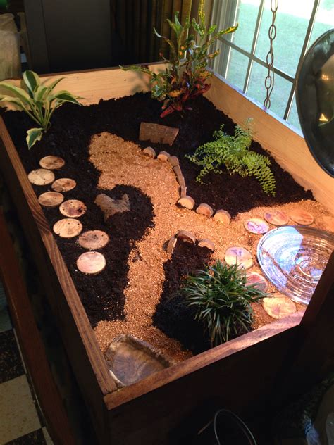 Indoor enclosure I made for our newest little family member Yurdle the ...