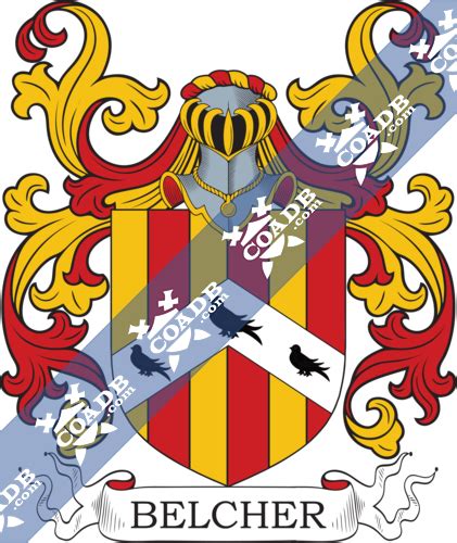 Belcher Family Crest, Coat of Arms and Name History