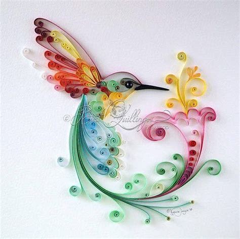 Quilled hummingbird | Quilling designs, Quilling paper craft, Quilling ...