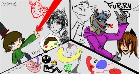 Anime vs Furry vs Cartoon by BrutalBob on DeviantArt