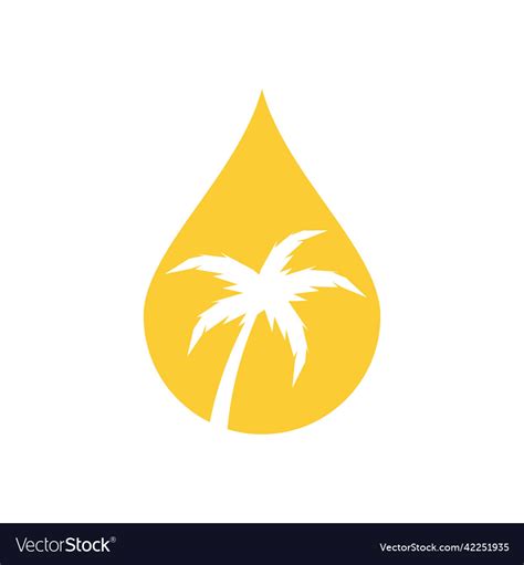 Palm oil logo Royalty Free Vector Image - VectorStock