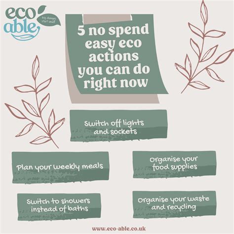 5 easy eco tips to do now - Eco-Able