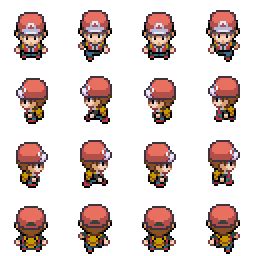 Pixel Pokemon Red Sprites / Pokemon Gen 3 Customized Building Sprites ...