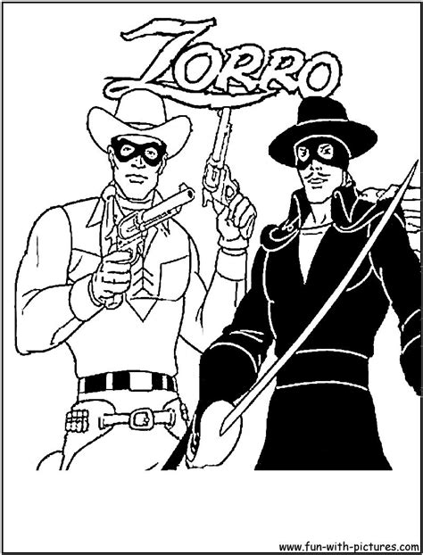 Coloriage Zorro Et Sergent Garcia - Settinglocd