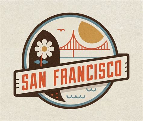 San Francisco II | Logos design, Badge design, Graphic design typography