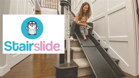 Stair Slide In Our House! Children's Indoor Slide For Stairs - YouTube