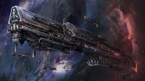 space, science fiction, artwork, spaceship, fantasy art, HD Wallpaper ...