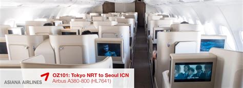 Review: Asiana Airlines A380-800 Business Class from Tokyo to Seoul