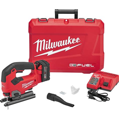 Milwaukee M18 FUEL Brushless Cordless D-Handle Jig Saw Kit- 1 Battery ...