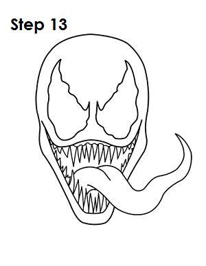 How to Draw Venom Step-by-Step | Spiderman