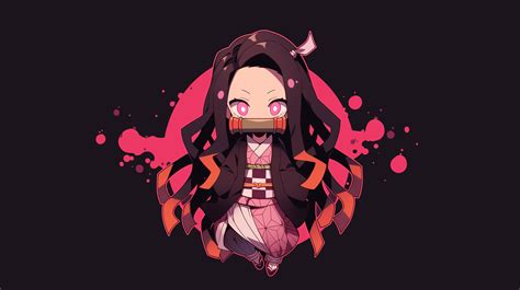 Nezuko Kamado Cute Demon Slayer Wallpaper, HD Minimalist 4K Wallpapers ...