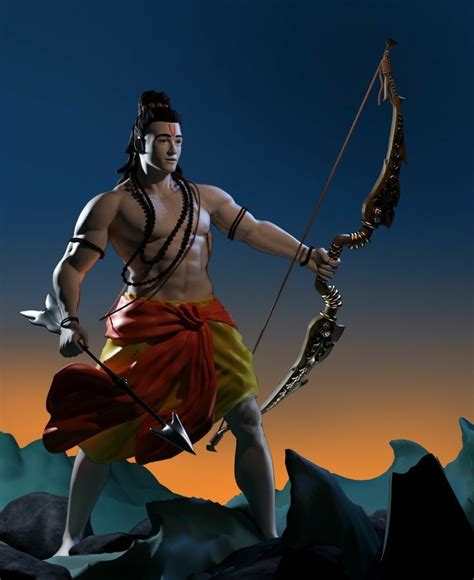 Shri Ram with Bow and Arrow