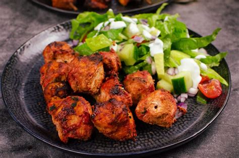 Tandoori Chicken Tikka Kebab - Indian style skewers for starter or main