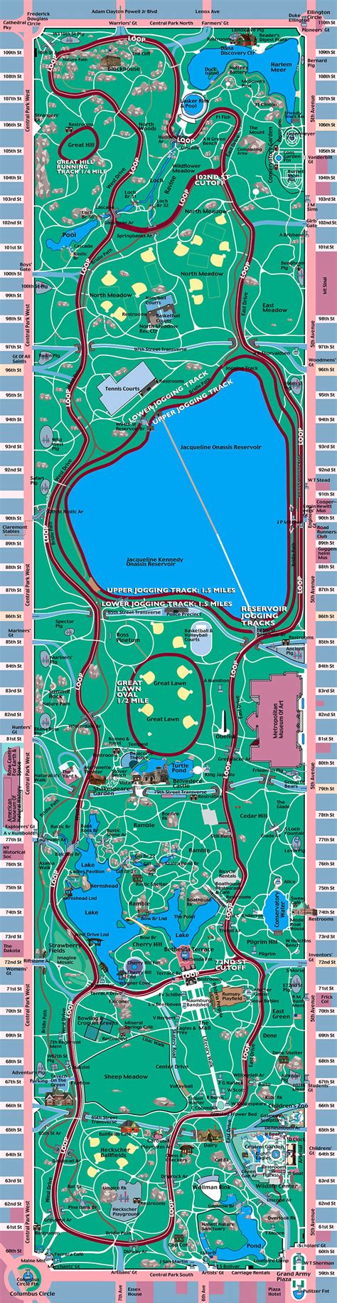 Printable Central Park Map